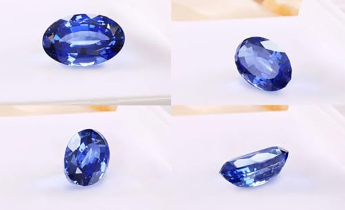 Image of Real Blue Sapphire Stone Original Certified Natural Indraneelam Nilmani Stone A1 Grade Genuine Rashi Ratan Neelam Gems Perfect Oval Shape Nilam नीलम रत्न ओरिजिनल सीलोन नीलमणि रत्न सर्टिफाइड