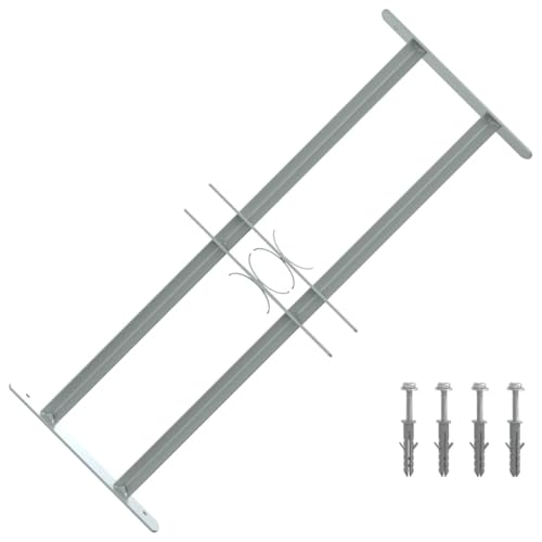 vidaXL Grille de Défense Ajustable à 2 Traverses pour Fenêtre Sécurité