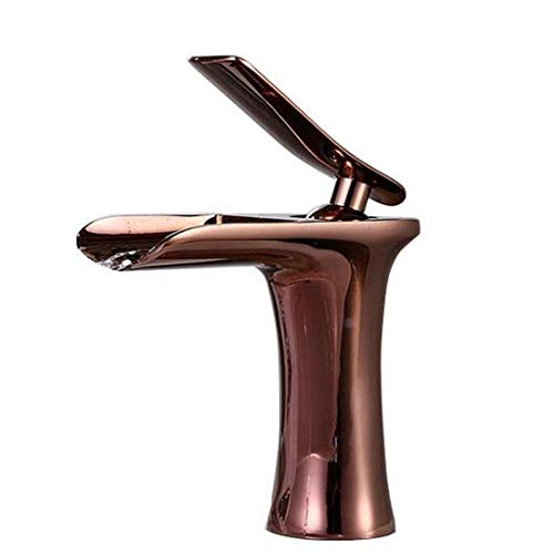 Robinet de lavabo cascade en laiton pour une salle de bains relaxante et design