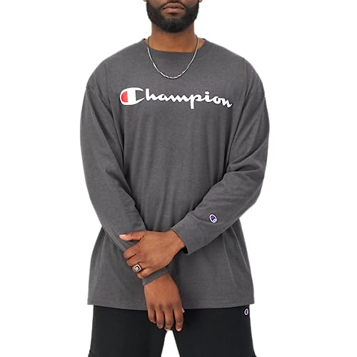 Champion, Classic Long Sleeve, Comfortable, Soft T-Shirt for Men (Reg. Or Big & Tall)4