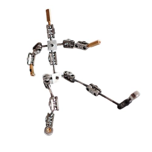 DIY Professional Studio Stop-Motion Armature Kit Stainless Steel Cinematic Animation Puppet, Metal Puppet Figure for Character Design Creation,14cm