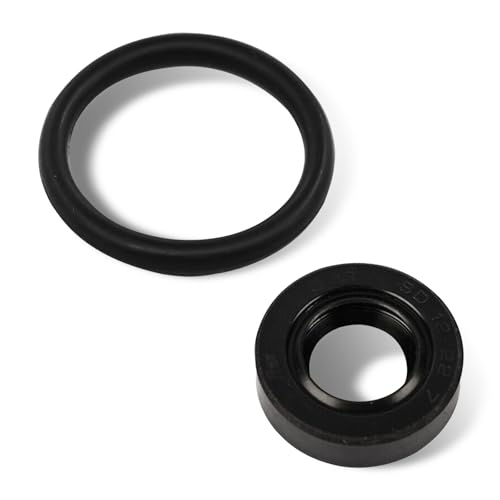 Anyhut 2 PCS Universal O-Ring Seal Kit, Distributor Shaft Seal Replacement for 30110-PA1-732-1SET, Durable Rubber Gasket Set, Leak Prevention Automotive Engine Parts Accessories (Black)