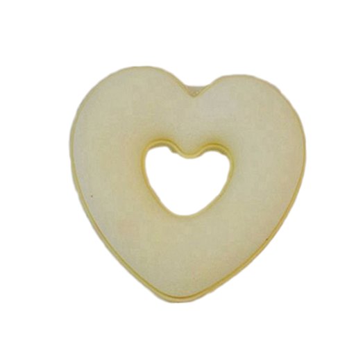 super1798 Women Heart Donut Shaped Bun Wraps Hair Clip Hair Updo Maker Sponge Foam - Beige