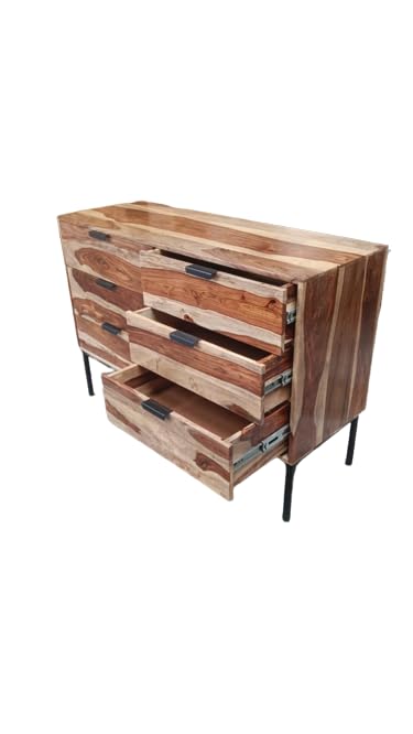 Vintage Outlet Wood Chest of 6 Drawers Multipurpose Storage Cabinet ...