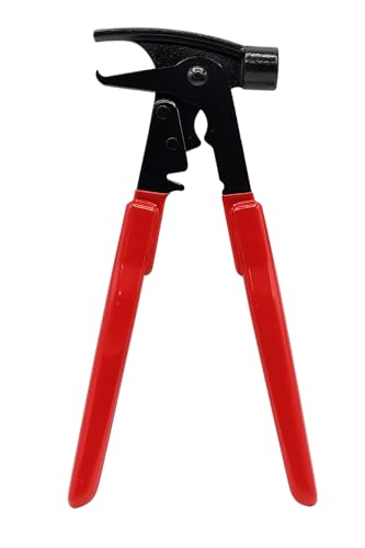 Image of C-HORSE Wheel Balancing Weight Plier Hammer Tool, Balancing Tool Hammer Plier for Clip On Wheel Weights Balance Rims - Red