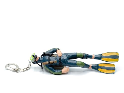 Pendentif porte-clés plongée bouteille Skuba pour repérer et ne plus perdre ses clés 13cm