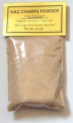 Nag Champa Powder - 1/2 Ounce Natural Incense