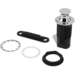 Armario Archivador Cajones Cerradura de Gabinete de Aleación de Zinc y ABS con Mecanismo de Empuje para Abrir Diseño Seguro para Armario con Cajones de Archivos (Cromo)