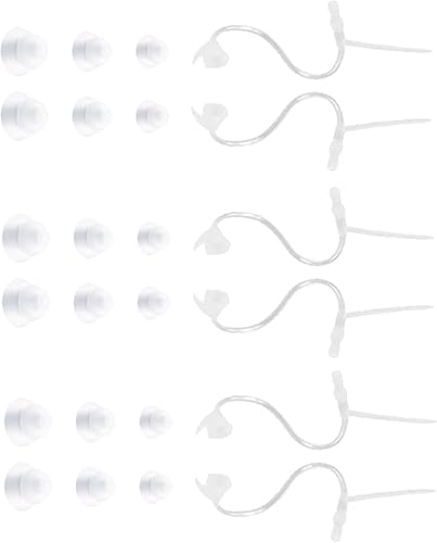 LUSHAN EAGLE Auriculares digitales recargables de 16 canales, auriculares amplificados reducción de ruido inteligente calidad de sonido clara operación simple con botones Beige