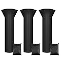 Patio Heater Cover Waterproof Patio Heater Covers Garden Furniture Protector All-Purpose Dust Cover with Zipper & Storage Bag(3 PCS)