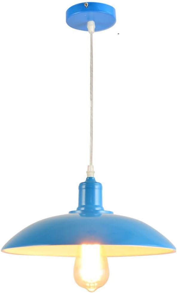 Suspension E27 métal coloré pour éclairer efficacement une table de séjour