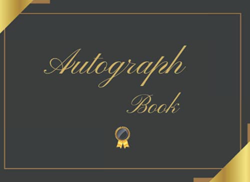 Autograph Book:Collect Autographs From Celebrities.Space for 114 Autographs.Pocket Size Book.