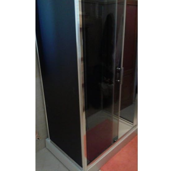 Bagno Italia Cabina de ducha hidromasaje 80 x 120 cm montaje rápido Quick Line radio bluetooth