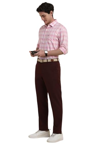 Image of Allen Solly Men's Cotton Checkered Slim Fit Shirt