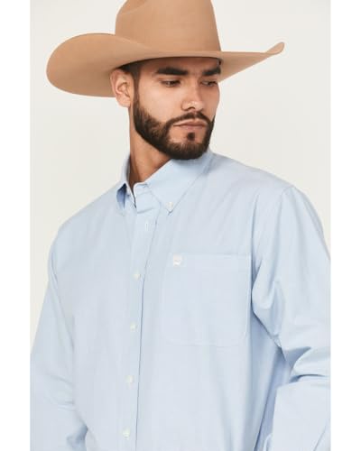 Cinch Men's Light Blue Long Sleeve Button Shirt2