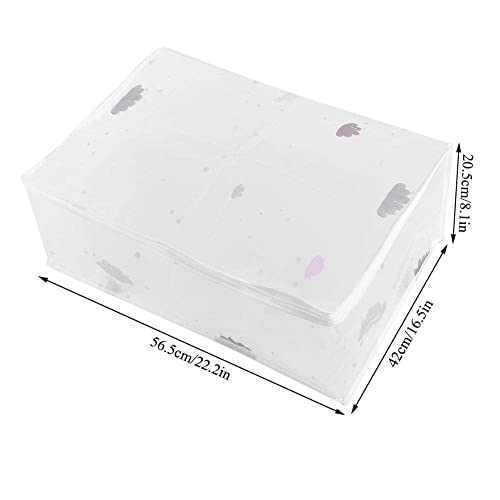 Image of Storage Organizer, Moisture Proof Mildew Proof Dust Proof Quilt Storage Bags, for Storing Quilts Coats, Jackets Home Use Pillows, Blankets Underbed Storage Bag (3-PACK)