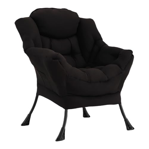 For Living Room, Modern Reading Accent Chair With Armrests And A Side Pocket, Leisure Lazy Sofa Chair For Small Space, Bedroom, Dorm