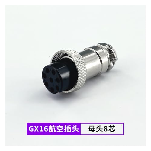 Conector hembra aviación GX16 de aleación resistente miniatura 2
