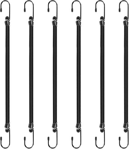 Heavy Duty Bungee Cords with Hooks 6Pcs 36Inch Bungee Cords 1/3Inch Thick for Outdoor Camping and Storage