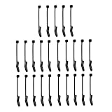 Gcroet Connecteur de pêche Pêche Anti-tangne Booms Crochet de pêche Crochet de pêche Accessoire -Fiation D Aligneurs de Plate-tête Anti-Manches Terminal Hooks Kit L 25pcs