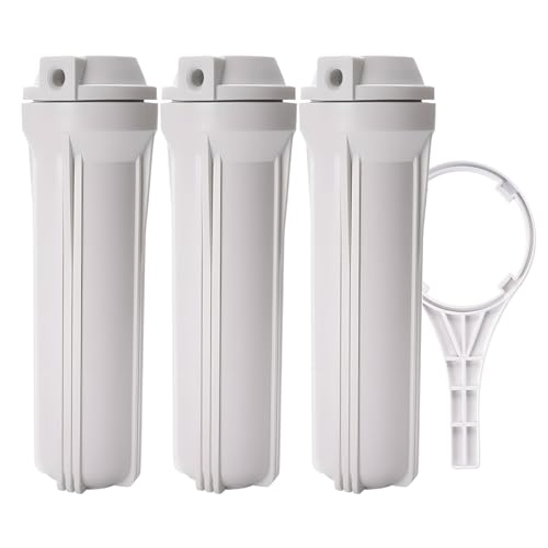 Boîtier filtre à eau toute la maison 10 pouces avec clé de serrage - 2