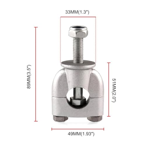 Abrazaderas universales manillar motocicleta 22mm elevador de barra 4