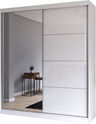 Fabryka Mebli Idźczak Kleiderschrank mit Spiegel - Schwebetürenschrank,...