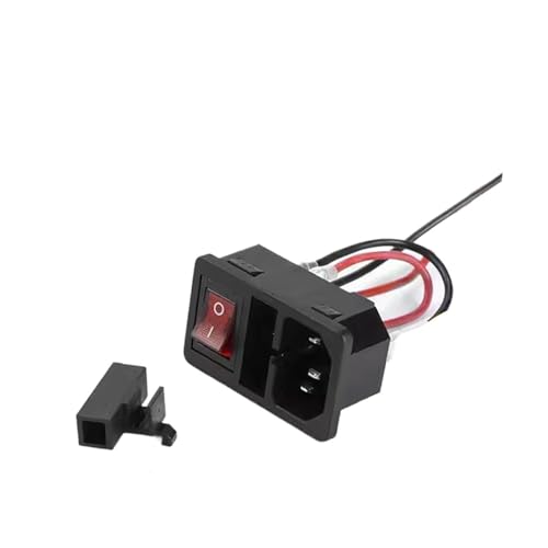 Prise de courant alternatif 3 broches avec fusible 10A C6 pour réparer une alimentation PC