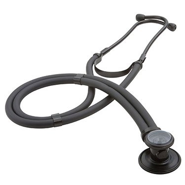 ADC Adscope 646 Sprague Stethoscope with 5 Interchangeable Chestpiece Options, 30 inch Length, Tactical All Black - Image 2