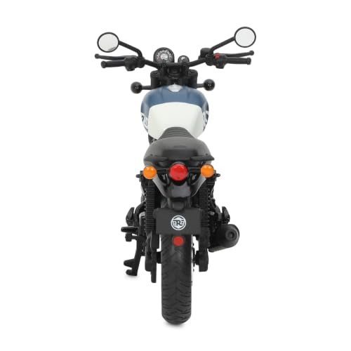 Image of Royal Enfield Hunter 350 Scale Model | 1:12 Diecast Metal & Plastic | Working Suspension & Side Stand | Steerable Handlebars | Free-Rolling Wheels | Authentic Mirrors|Collectors Essential Rebel Blue