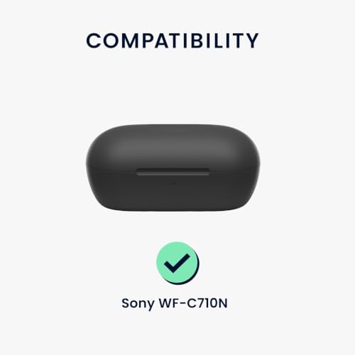 Image of ELOR Silicone Case Cover Compatible with Sony WF-C710N | WF-C710NSA (Earbuds Not Included) (Frost White)