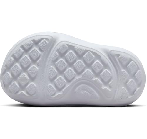 Nike Aqua Swoosh Baby/Toddler Sandals (FN0875-100, White/Pure Platinum/Volt) Size 73