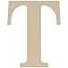 MPI MDF Classic Font Wood Letters and Numbers, 9.5-Inch, Monogram T