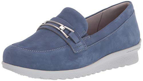 Aravon Women's Josie Bit Loafer, BLUE,9.5 M US
