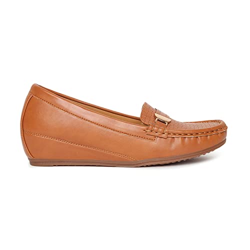 Image of Marc Loire Women Comfortable Loafer Mules Ballet Wedge Heels Footwear