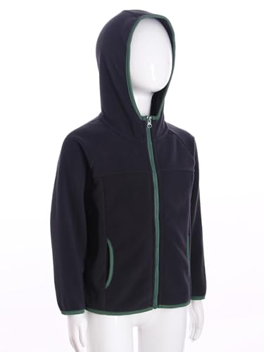 Girls Polar Fuzzy Fleece Jacket with Pockets Kids Boys Sherpa Hooded Coat Warm Full Zip Up Outerwear4