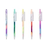 Mnixy Youkai Rainbow Color Gel Ink Rollerball Pen Retractable(5 pack)