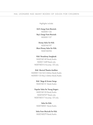 Kids' Musical Theatre Collection - Volume 1 Book/Online Audio - Image 7