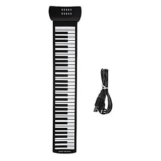 Tomantery Roll Up Piano, Fonction d’enregistrement Instrument de Musique électronique Hand Roll Piano Teaching Mode avec Port Casque pour Enfants pour la fête pour la Classe d’enseignement - Les Beatles, Paul McCartney, John Lennon, RIngo Starr, George Harrison Tomantery Roll Up Piano, Fonction d'enregistrement Instrument de Musique électronique Hand Roll Piano Teaching Mode avec Port Casque pour Enfants pour la fête pour la Classe d'enseignement – Image 2
