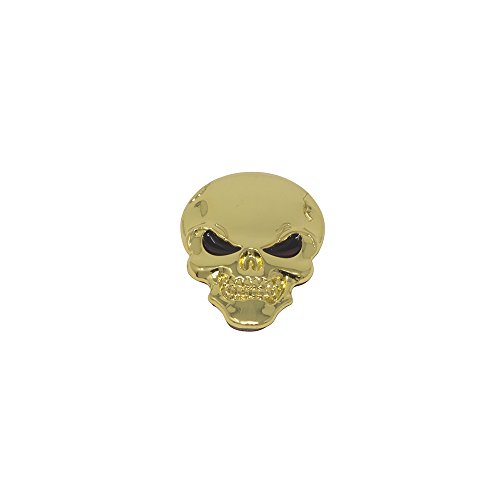 Emblema de calavera Fenix para bicicletas, lowrider, cruiser y chopper (dorado) miniatura 1
