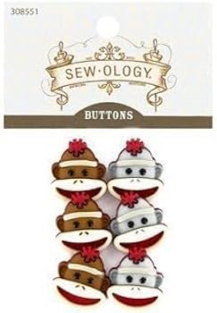 ハンドメイドcan can Amazon.com: Shank Buttons for Sewing Craft Projects (Sock
