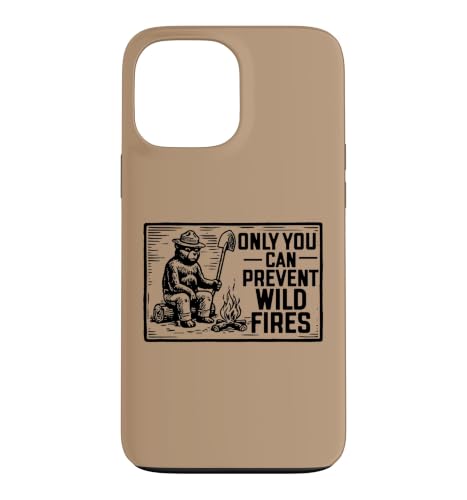 Retro Smokey Bear Sitting At Campfire Only You �X�}�z�P�[�X iPhone 13 Pro Max �p