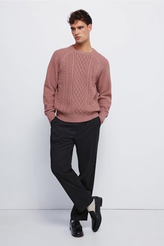 Pullover homme Springfield en maille tressée élégante et confortable - 3