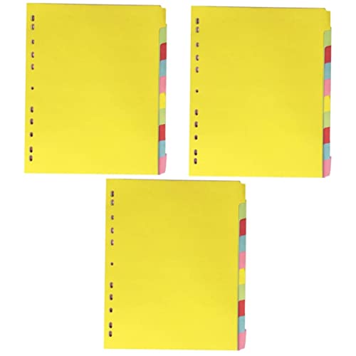 Séparateurs de Pages A4 STOBOK avec Onglets de Tri Colorés - Lot de 36