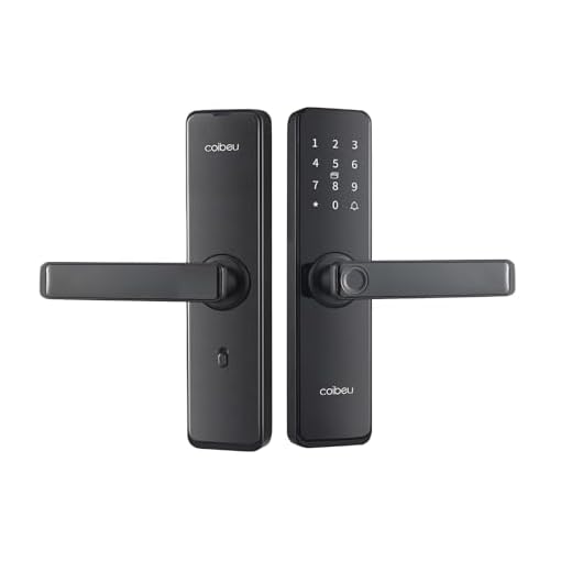 Fechadura Eletronica Inteligente Digital Biométrica WKZW-G5, Tuya APP, Para Portas 4-6.4cm, Preto