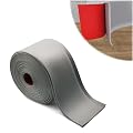 SHOWMEMY Vinyl Wall Base Baseboard Molding Trim, Self-Adhesive Rubber Wall Base Molding, Flexible Baseboard Molding Trim, Peel and Stick Wall Base Cove Base.4 Inch x 20 Feet (Grey)