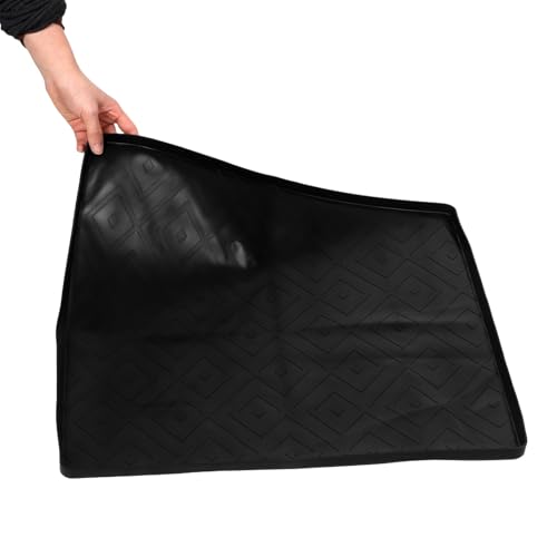 Alfombrilla de silicona para mini nevera y lavadora con borde elevado 4