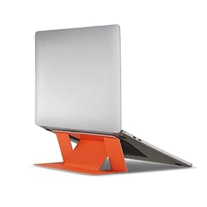 MOFT Onzichtbare slanke laptopstandaard, zelfklevend en opvouwbaar, in hoogte verstelbaar, notebookhouder voor bureau…
