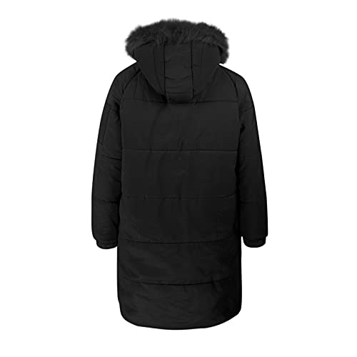 Inverno Feminino Plus Feminino Sobretudo Vestido casaco de inverno completo casual cor sólida imperm