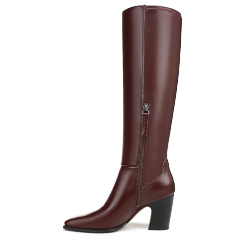 Franco Sarto Women's Jonie Mid Calf Boot Oxblood Red Leather 7.5 M by Franco Sarto - Used condition - Image 9